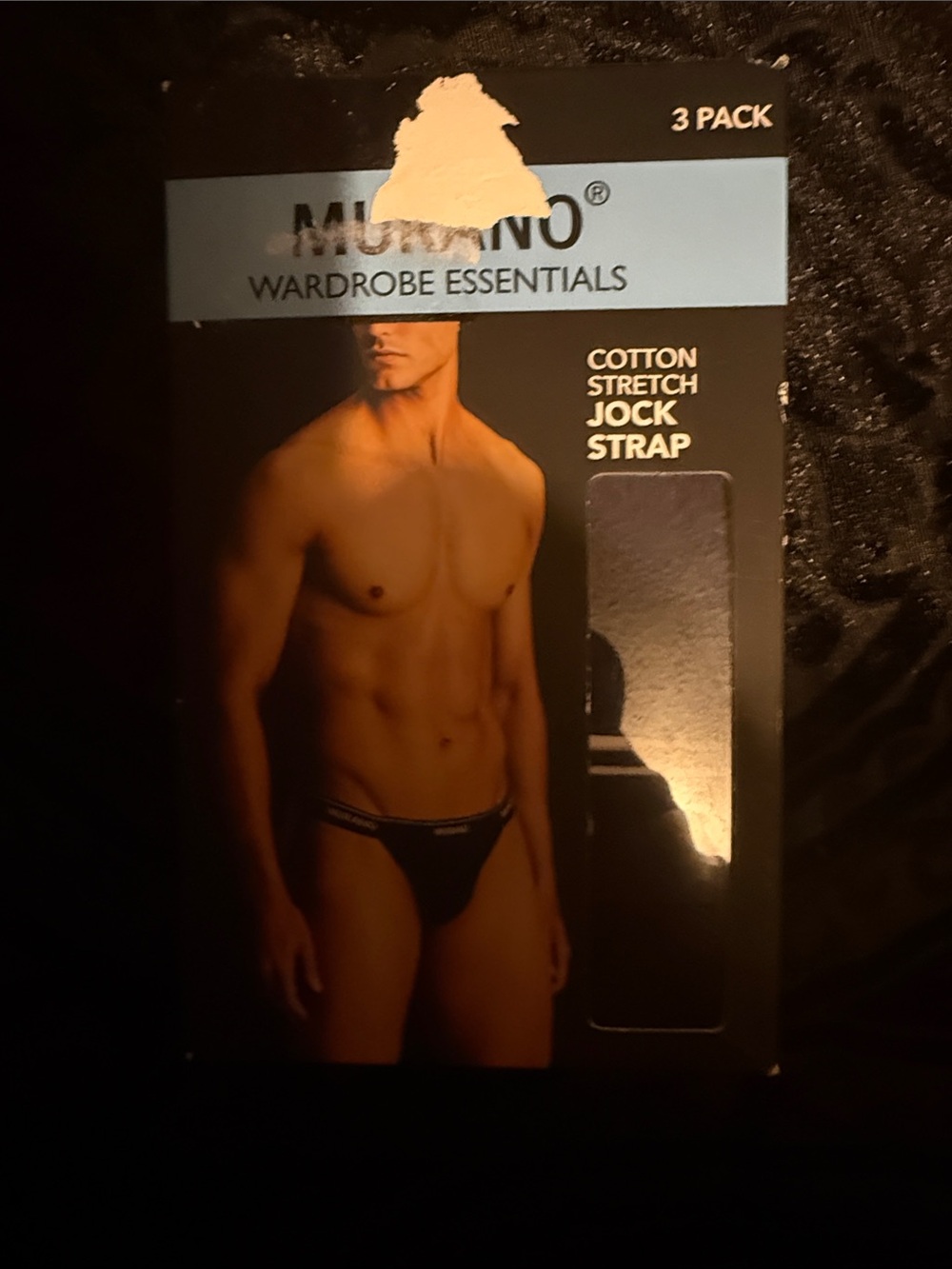Murano Black Cotton Stretch Jock Strap – 3 Pack